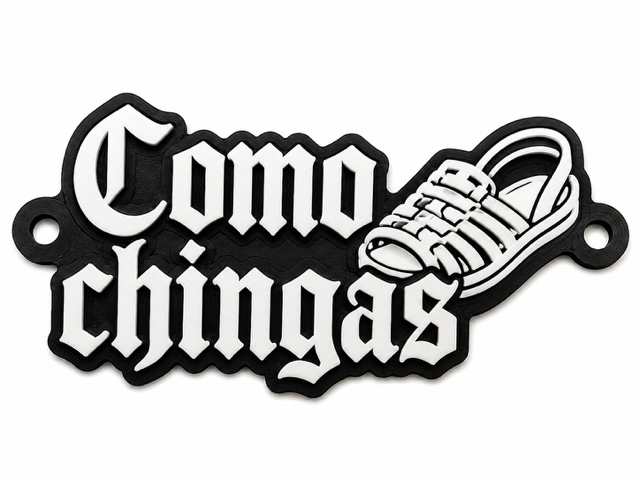 Como Chingas sandal keychain