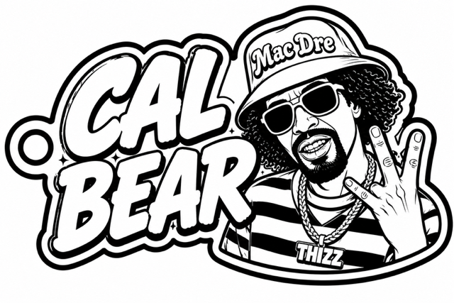 California Bear keychain inspired by Mac Dre