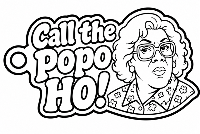 Call the Popo Ho keychain inspired by Madea