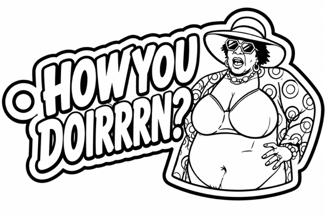 How you doin keychain inspired by Resputia